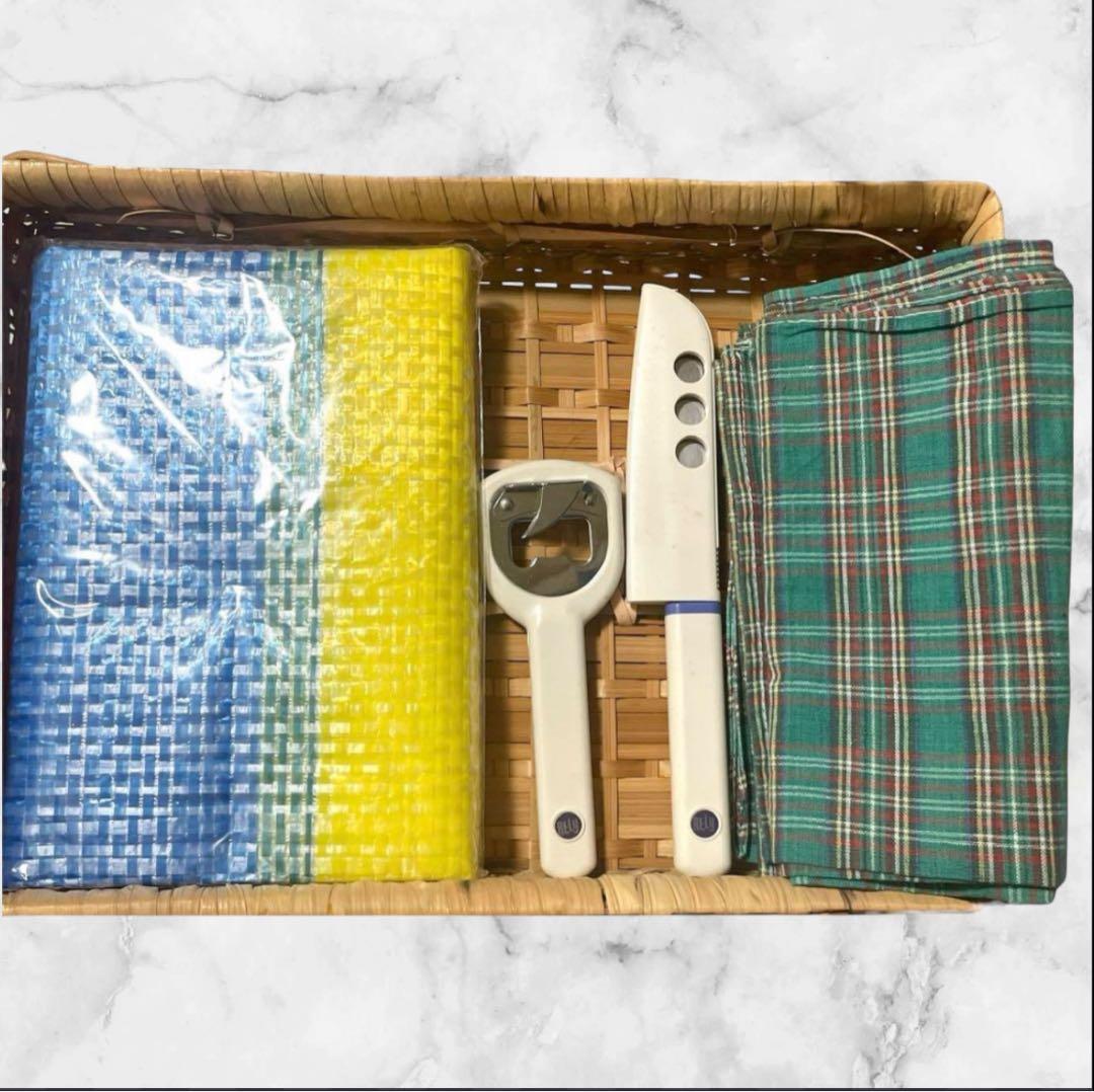 【新品未使用】フォレストライフ♥️バスケットセット　キャンプ　BBQ　即購入可能