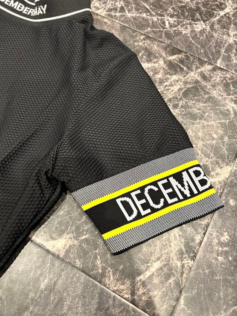 極美品✨ ディセンバーメイ モックネックシャツ 半袖 メッシュ 通気性◎