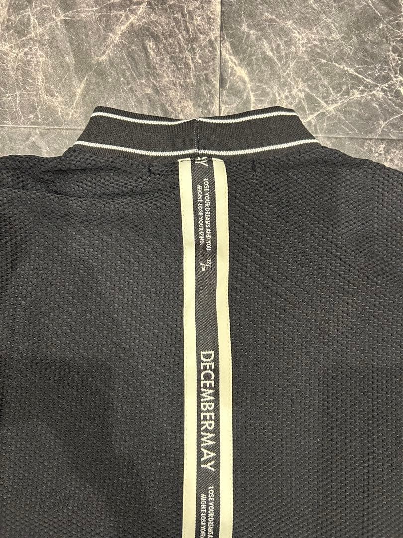 極美品✨ ディセンバーメイ モックネックシャツ 半袖 メッシュ 通気性◎