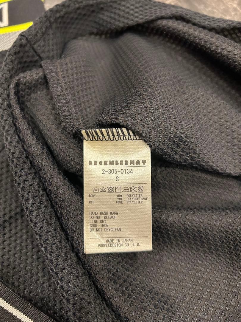 極美品✨ ディセンバーメイ モックネックシャツ 半袖 メッシュ 通気性◎