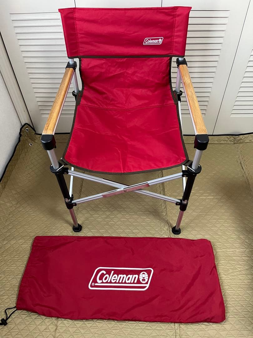 コールマン(Coleman) ツーウェイキャプテンチェア　2脚セット（赤・緑）