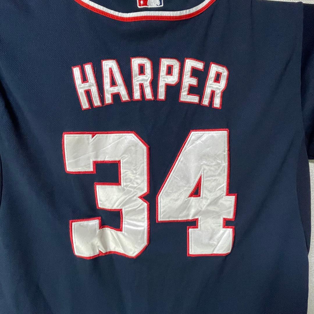 MLB　ワシントン・ナショナルズ　ブライス・ハーパー　ユニフォーム　背番号34