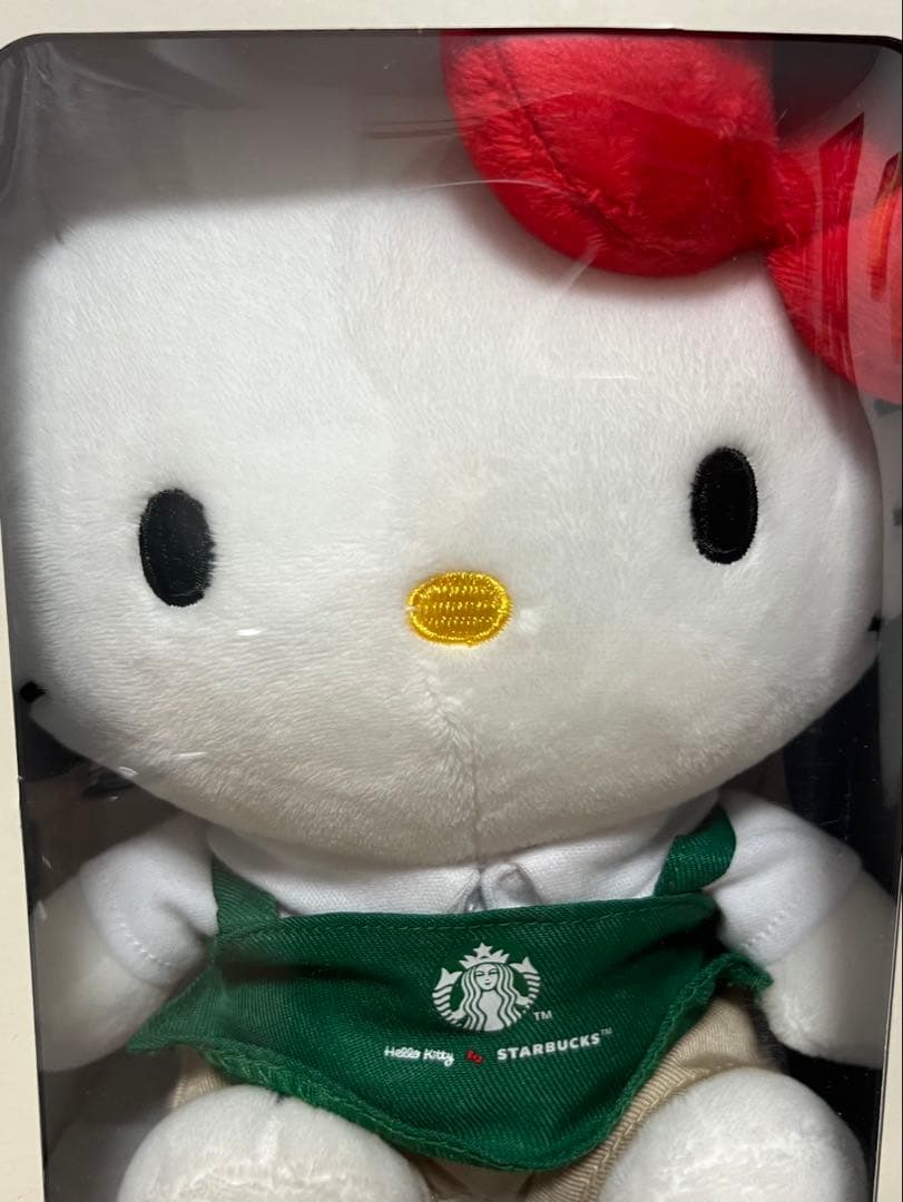 【新品】ハローキティ スターバックス ぬいぐるみ　50周年記念　コラボ　海外限定