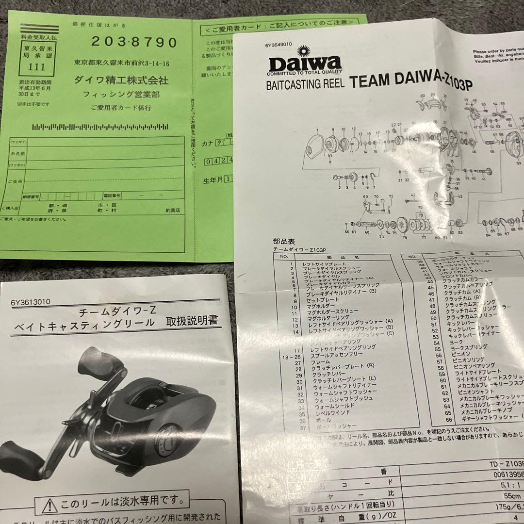 Daiwa TD-Z 5.1:1 ベイトリール