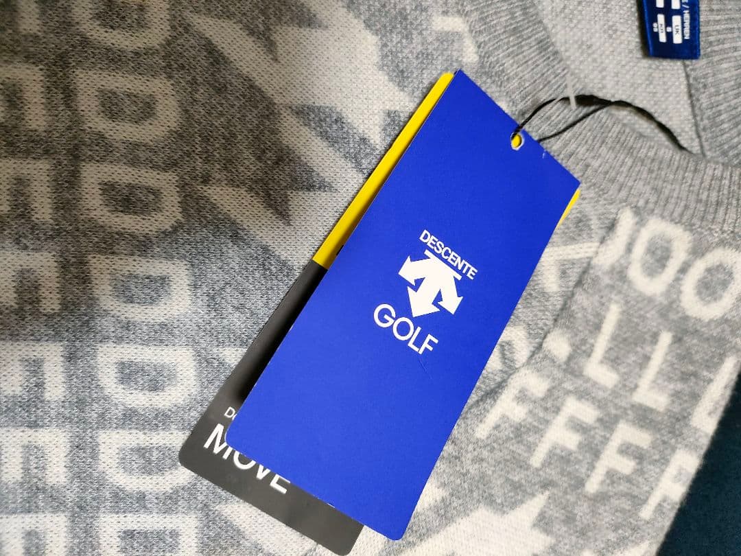 新品　DESCENTE GOLF デサントゴルフ　長袖ゴルフセーター　総柄