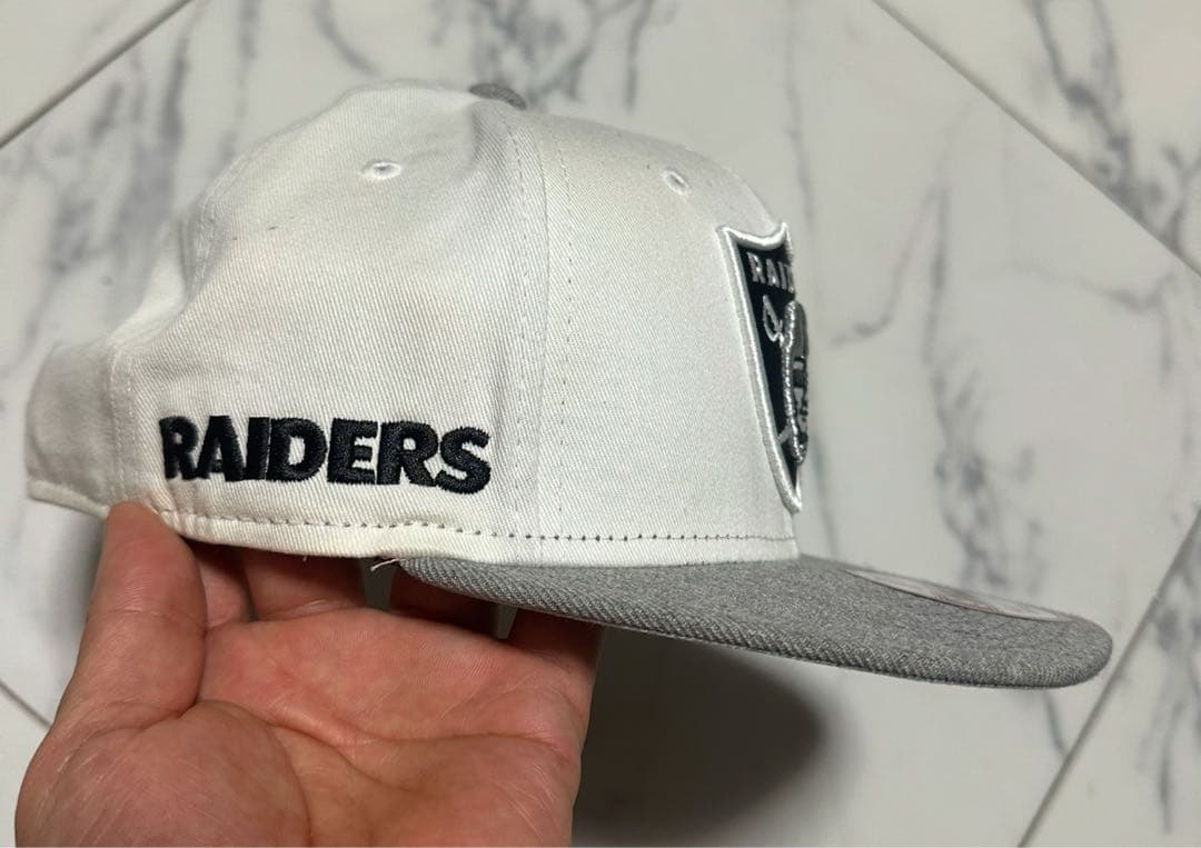 NFL レイダース レプリカユニフォーム 白 Lサイズ＆キャップセット