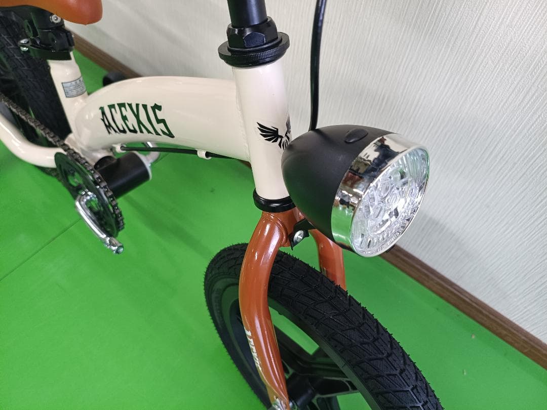 値下げ中！新品未使用 3in1 子供自転車 キックバイク12インチ kahki色
