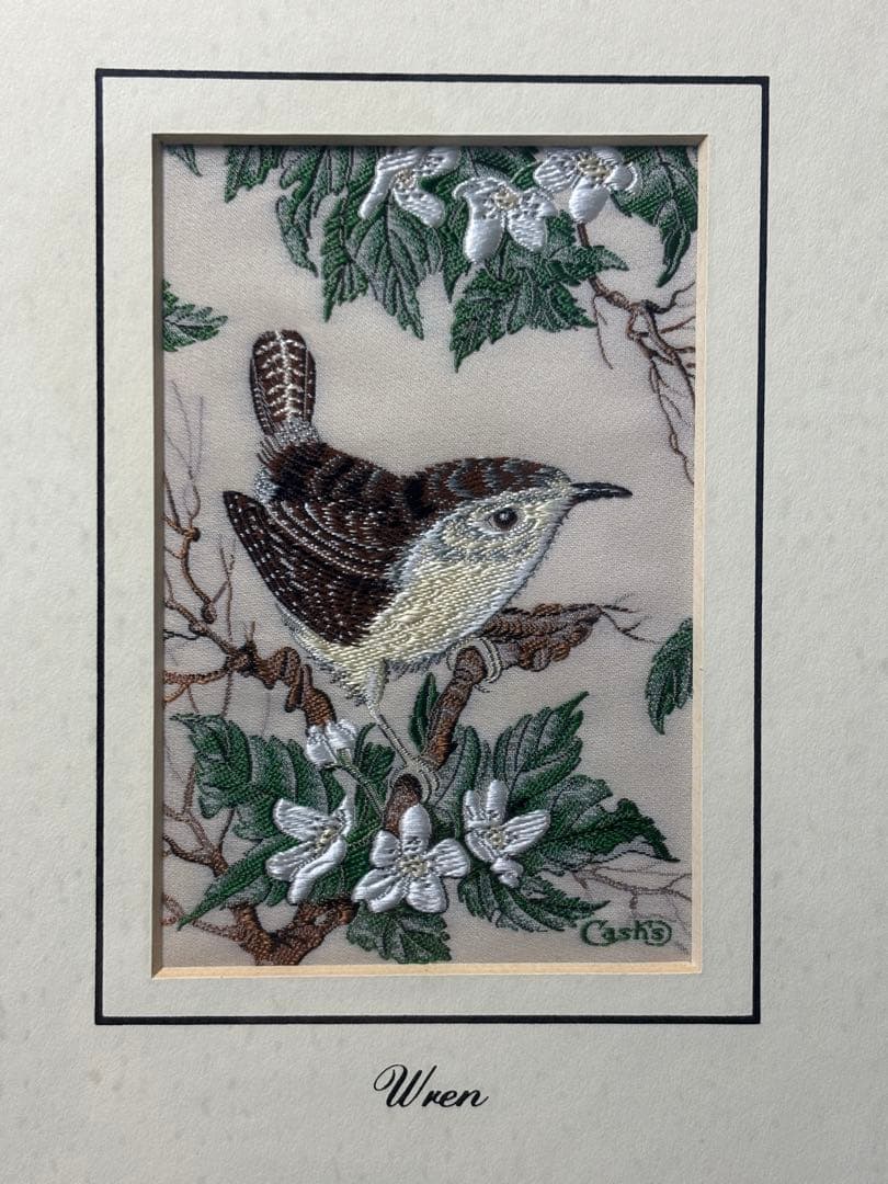 a*m様 ✨ イギリス　コベントリー　Cash’s 社　シルク織刺繍絵　希少価値