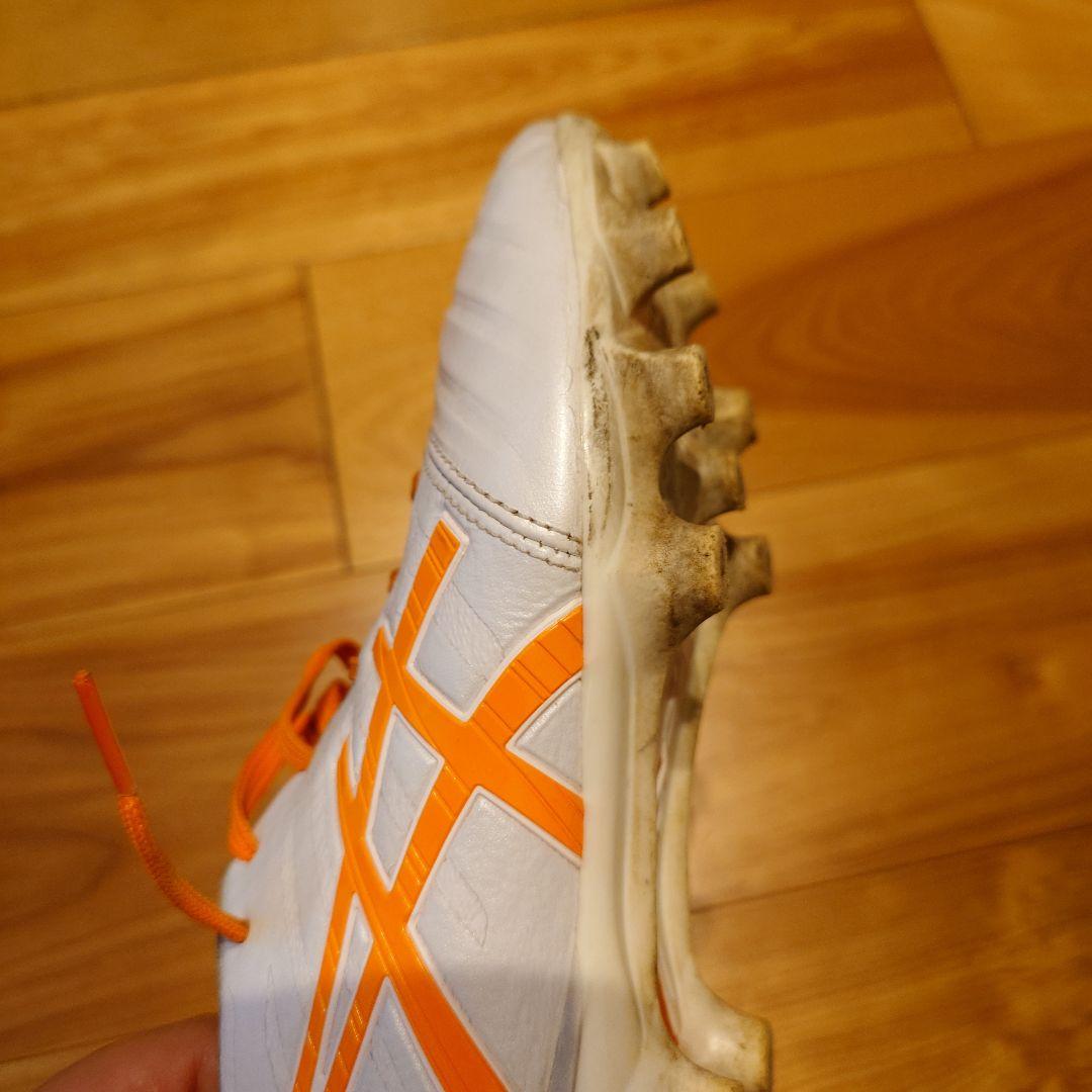 ASICS サッカー スパイク 23.5 DS LIGHT ホワイト/オレンジ