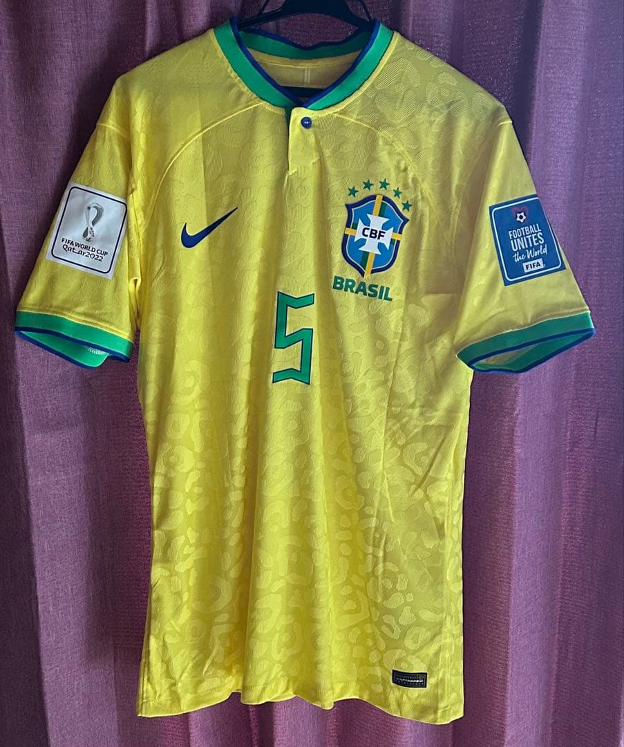 【最後の1着】カゼミロ ブラジル代表　カタールワールドカップ　ユニフォーム L