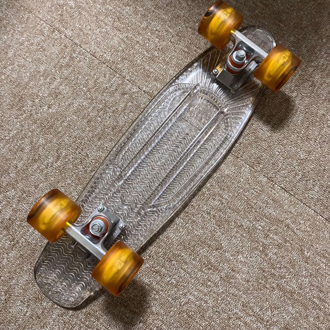 SUNSET サンセット スケートボード 光るウィール 美品