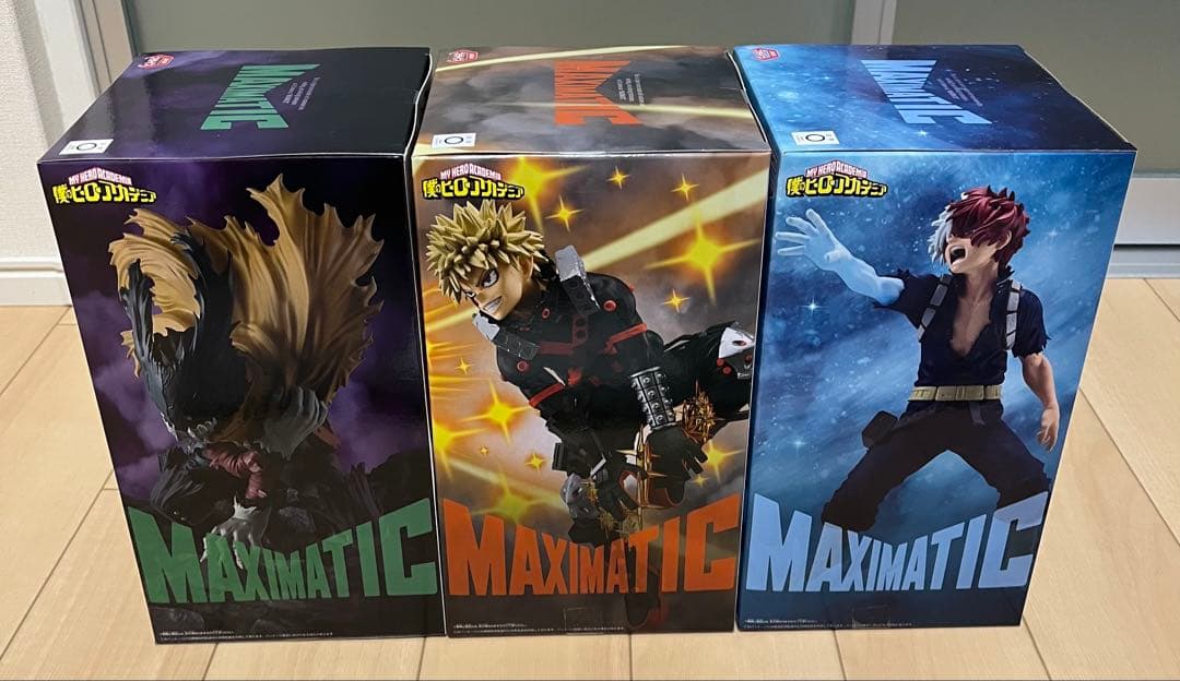 ヒロアカ MAXIMATIC フィギュア 3点セット（デク・爆豪・轟）