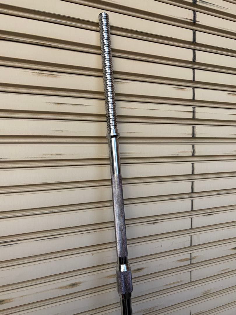【送料込】バーベルシャフト　全長195cm　直径28mm 分割タイプ　管理番号5