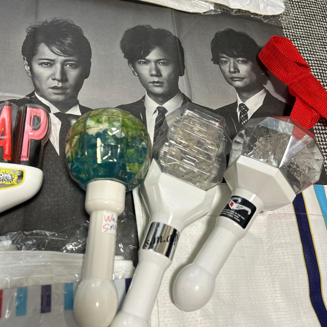 【公式】SMAP グッズまとめ売り ペンライト/ポスター/タオル/マグカップ他