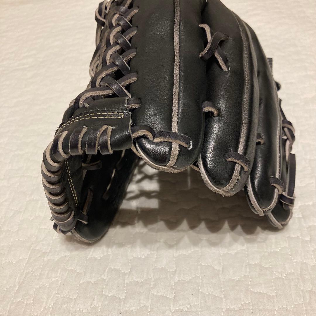 【美品】MIZUNO Global Elite 外野 軟式 野球グローブ 黒