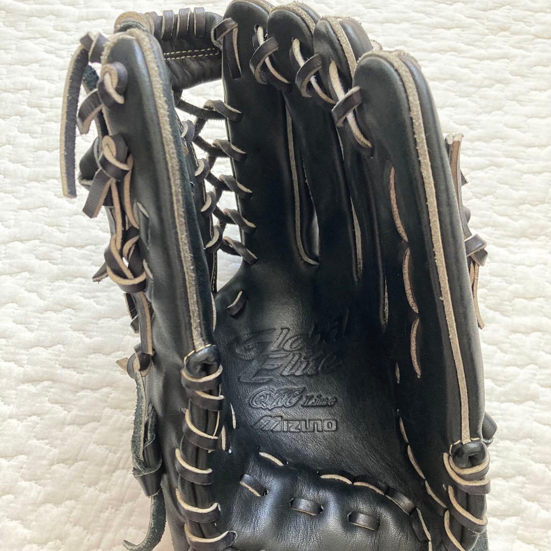 【美品】MIZUNO Global Elite 外野 軟式 野球グローブ 黒