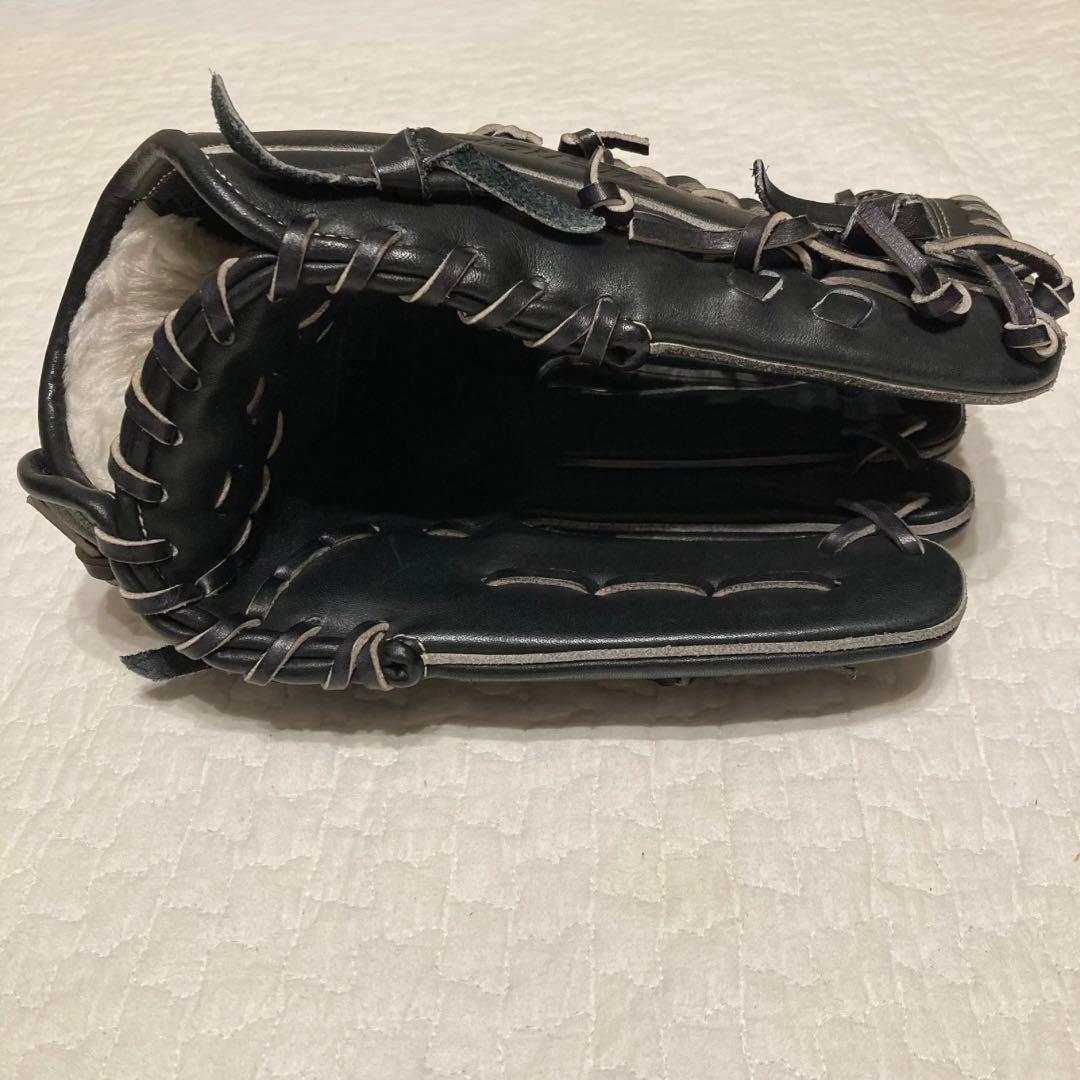 【美品】MIZUNO Global Elite 外野 軟式 野球グローブ 黒