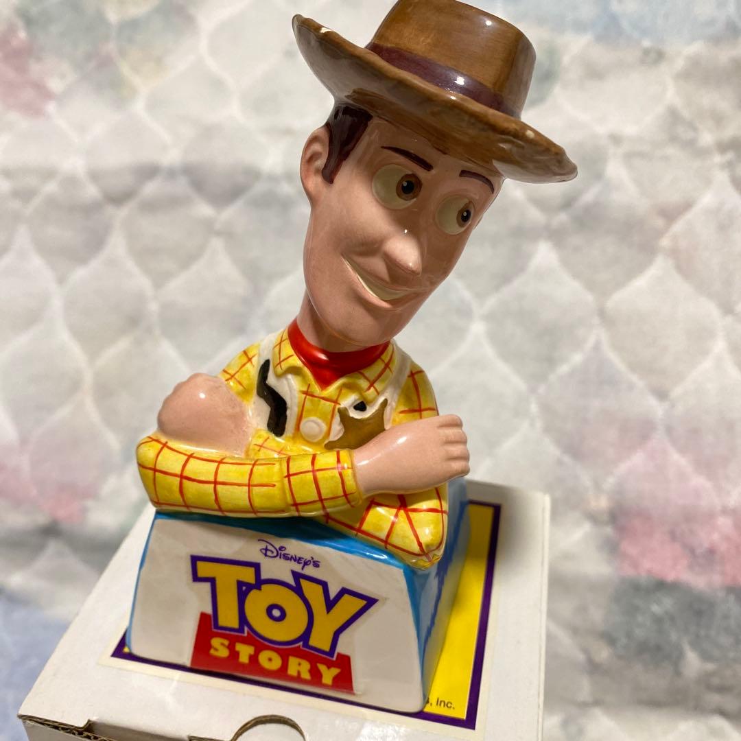 【激レア】ディズニー　トイストーリー　ウッディ バズライトイヤー　陶器　貯金箱