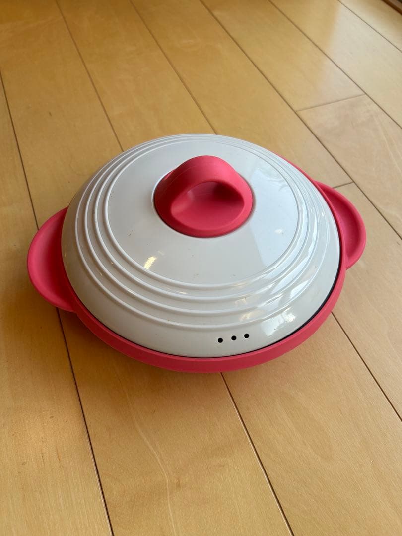 電子レンジ調理器 レンジパン ピンク ホワイト とフードパック1500枚