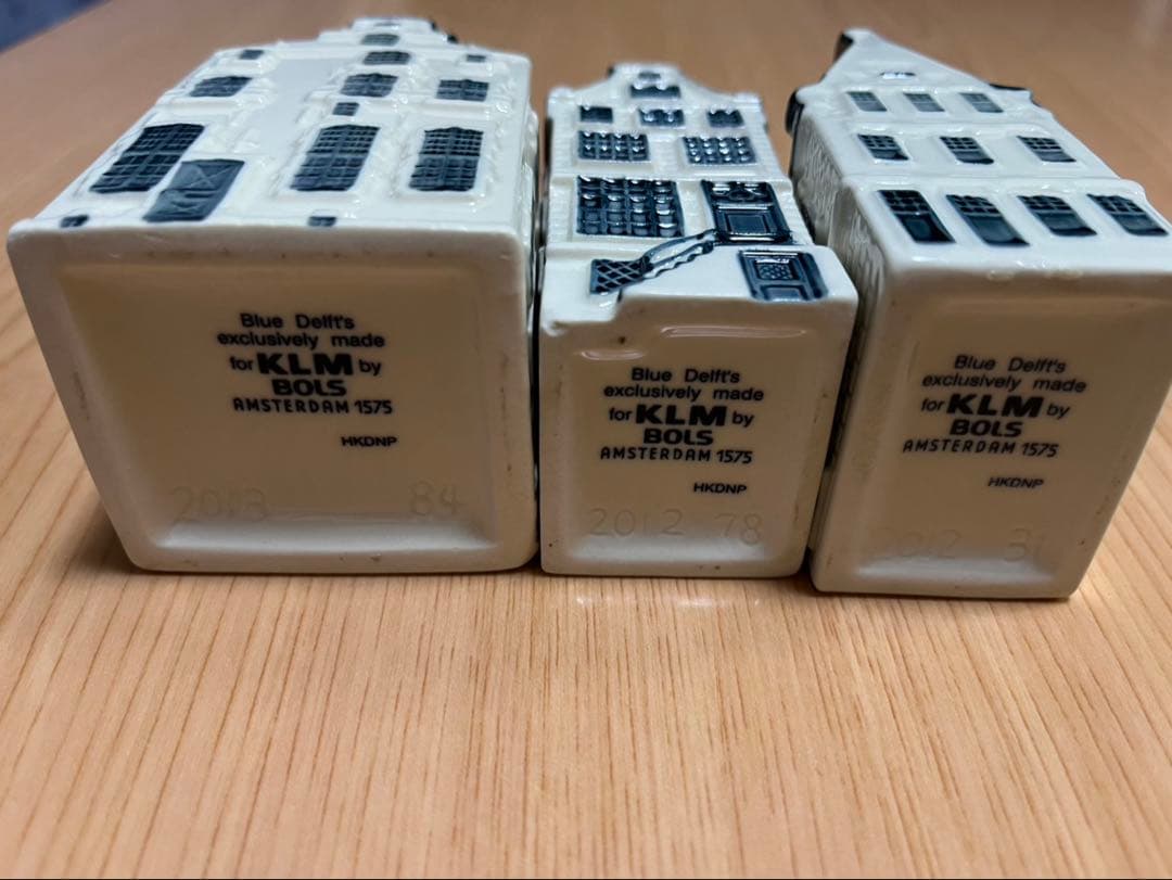 KLM BOLS デルフトブルーハウス6個セット