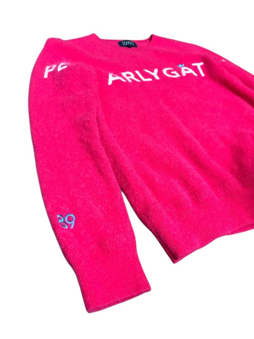 美品 最高級 PEARLY GATES パーリーゲイツ カシミア ニット ピンク
