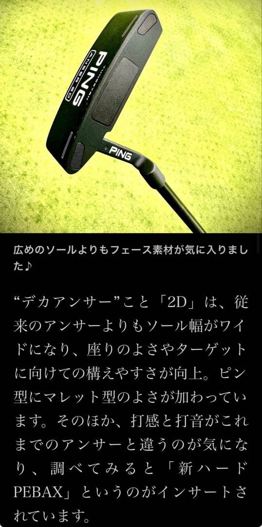 PING ANSER2D 　 　　2023レフティパター