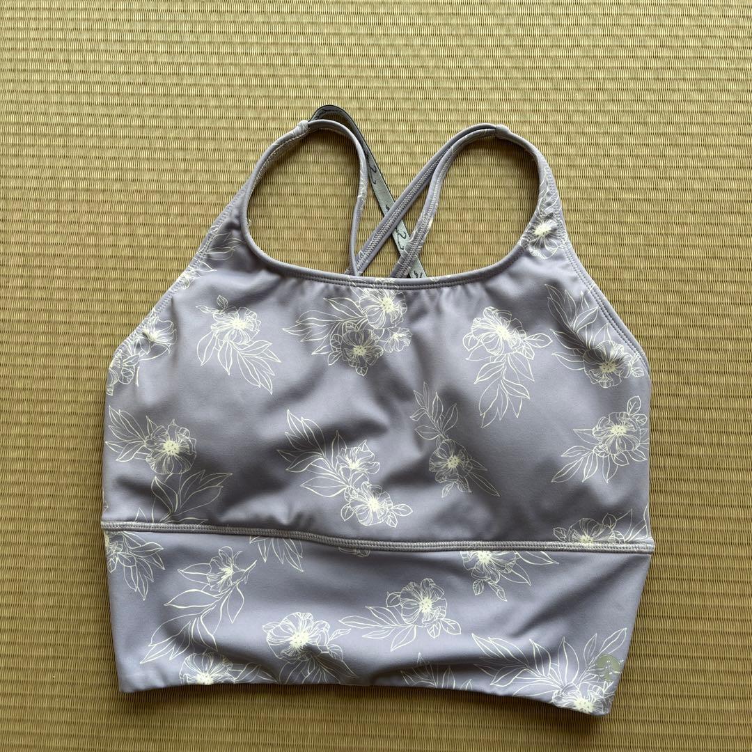 SUKALAパープル花柄 ヨガウェアセット　Sサイズ