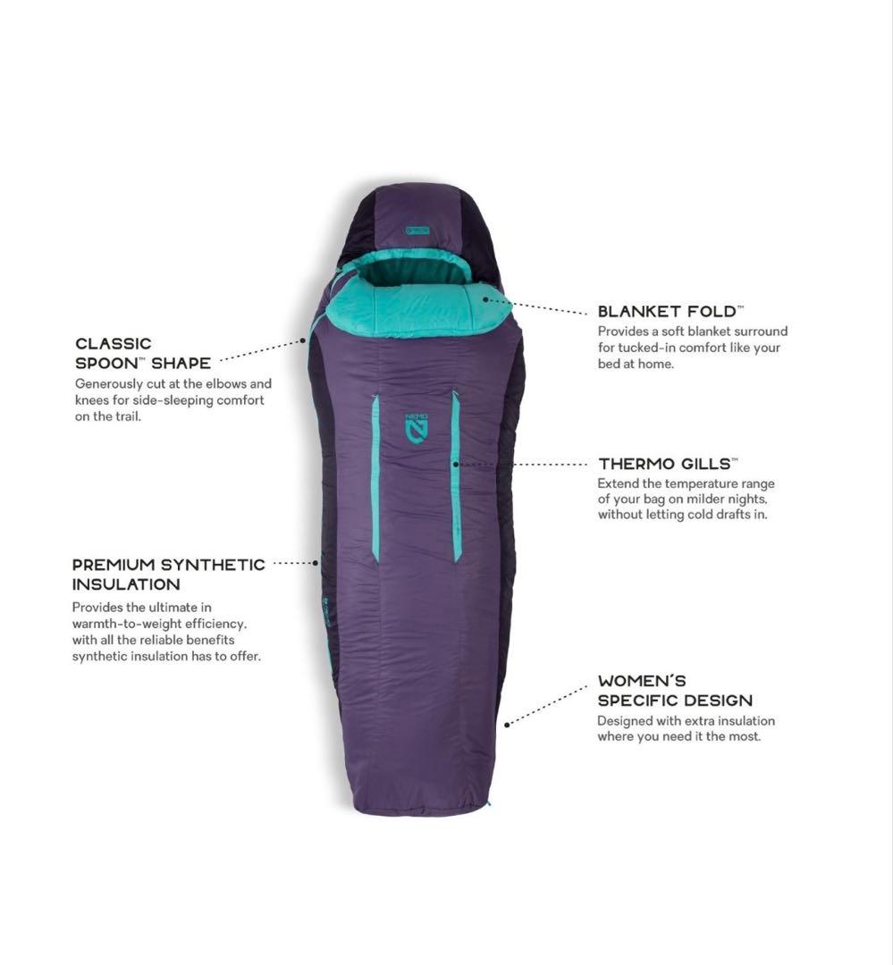 NEMO FORTE Women’s Regular 20°Fスリーピングバッグ