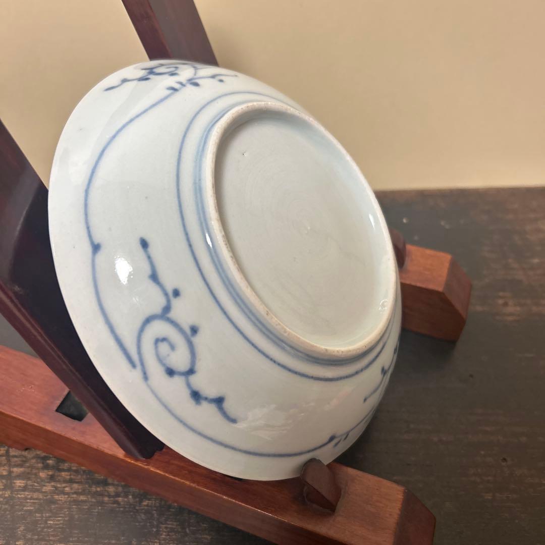 古伊万里　江戸中期〜後期　山水画　6寸皿5枚セット