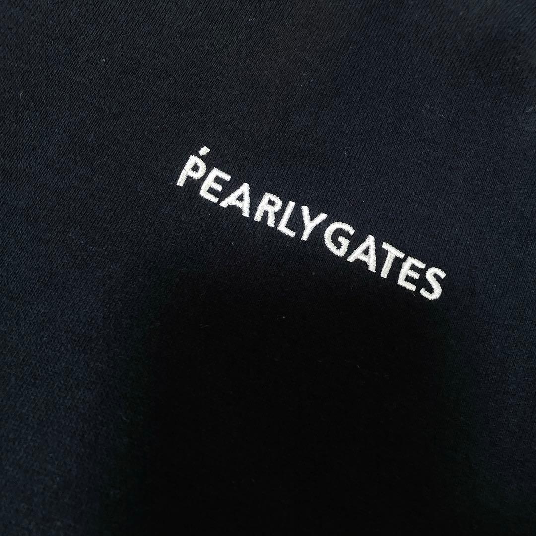 パーリーゲイツ パーカーワンピース 刺繍 ロゴ スウェット 裏起毛 濃紺色 0