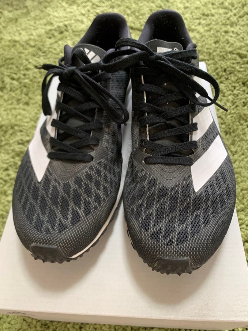 adidas ADIZERO ランニングシューズ 黒　26.0