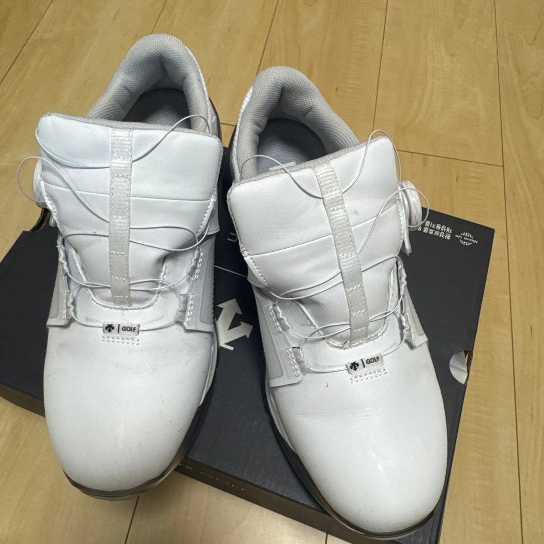 期間限定！お値下げ！DESCENTE GOLF ゴルフシューズ ホワイト