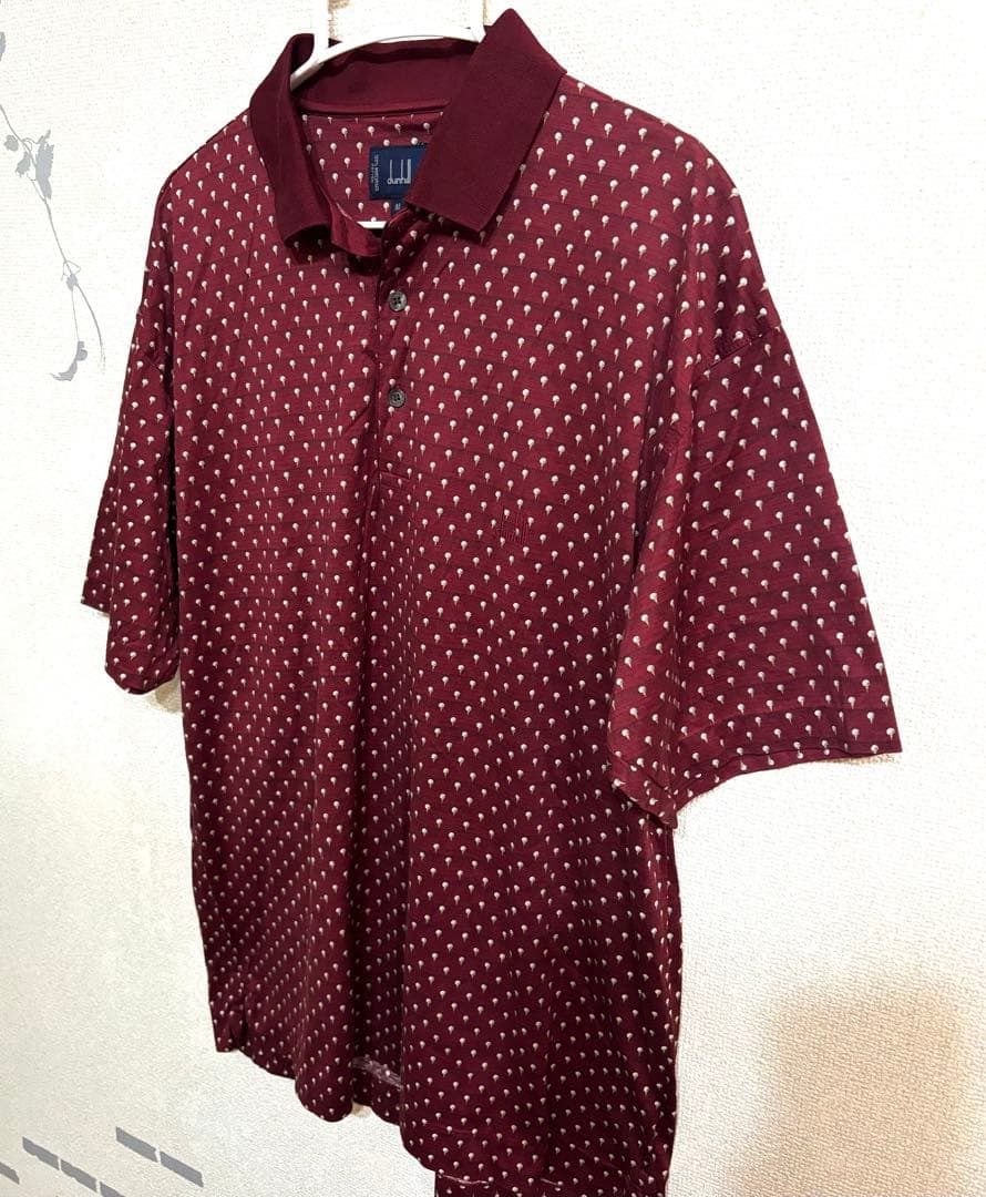 新品 ダンヒル dunhill イタリア製 メンズ ポロシャツ ゴルフウェア L