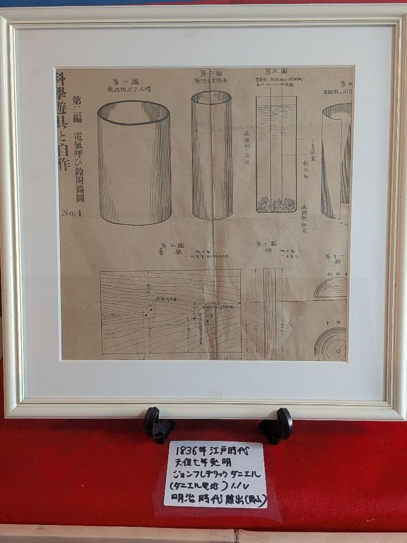 １８３６年天保七年発明ダニエル電池解説明治時代初期頃備前國武家旧家古文書印刷資料