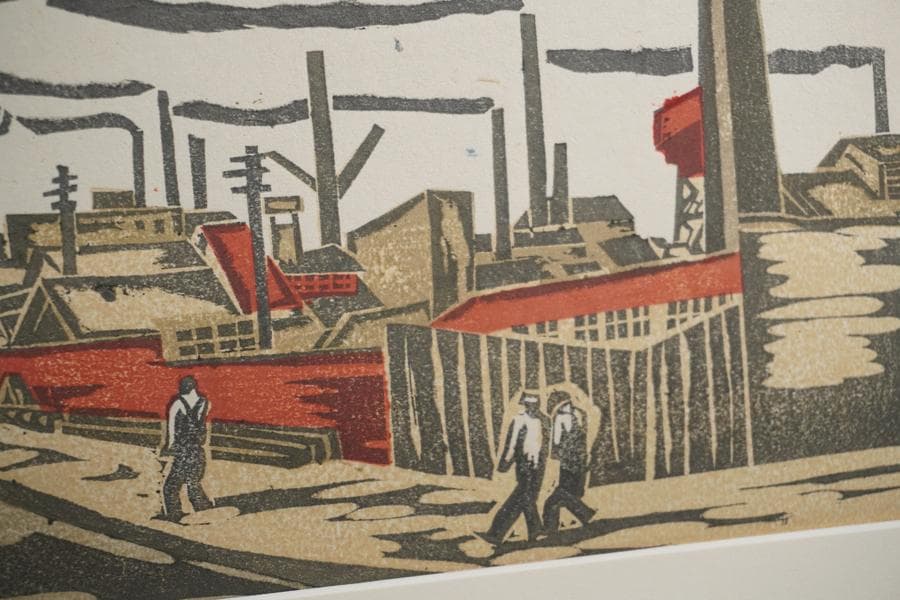 前川千帆 東京回顧図絵 額装 版画