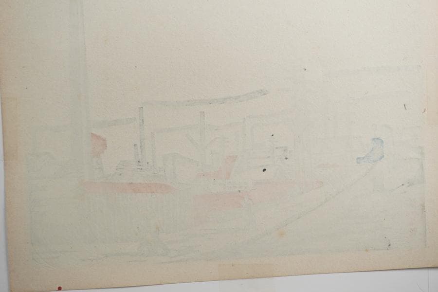 前川千帆 東京回顧図絵 額装 版画