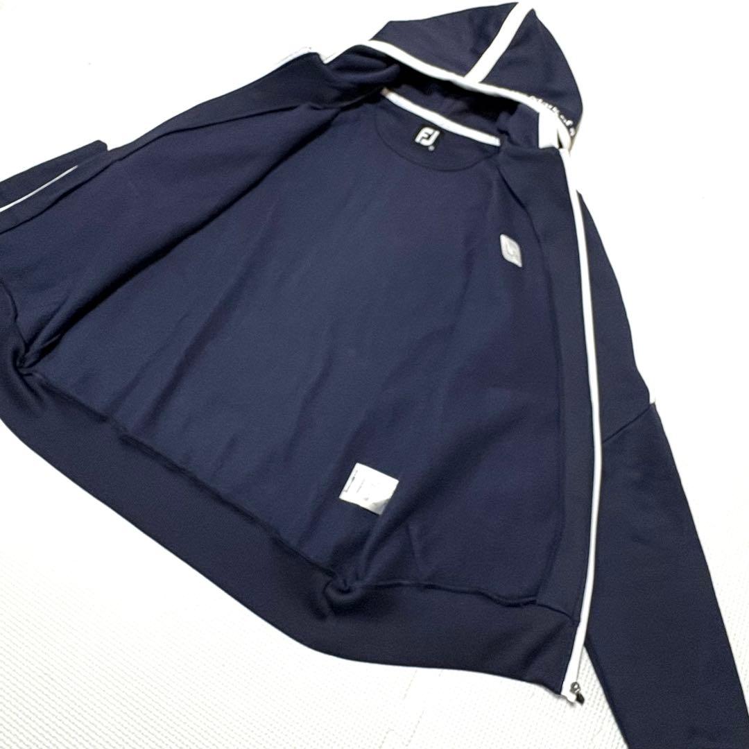 Foot joy✨ストレッチジャージーフリースフーディー　ネイビー　M　ゴルフ