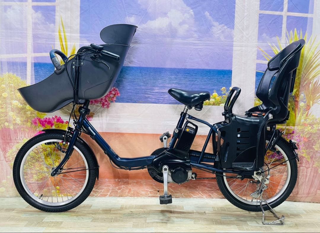 パナソニックギュット⭐️12AH！子供乗せ電動アシスト自転車Y3524