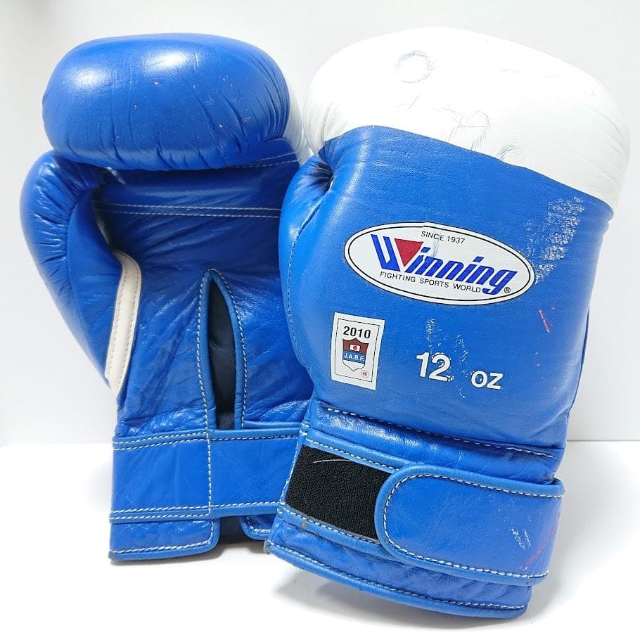 winning ウイニング ボクシンググローブ 12oz 青 旧アマチュア試合用
