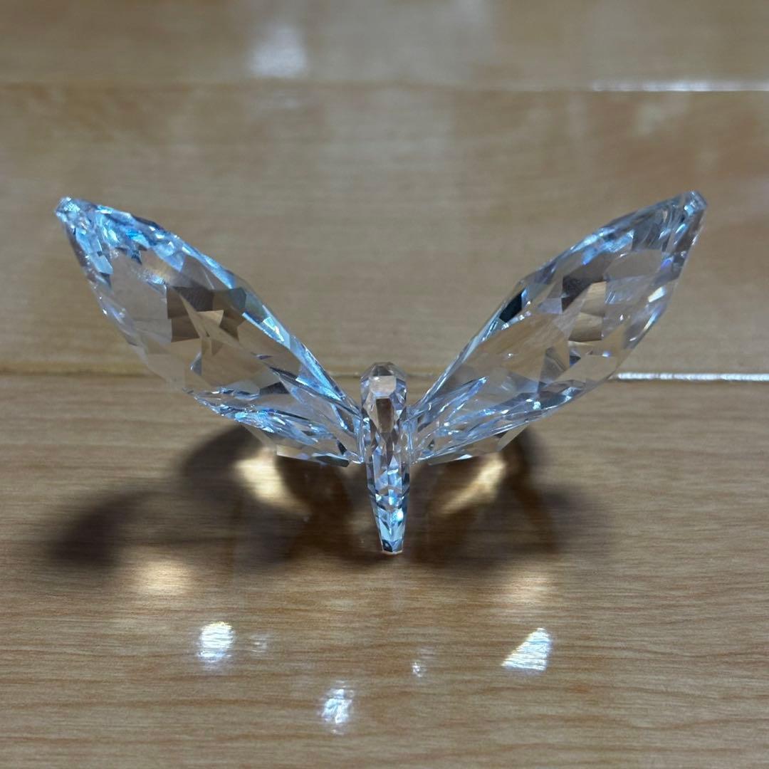 美品 SWAROVSKI スワロフスキー 蝶 バタフライ 置物 フィギュリン