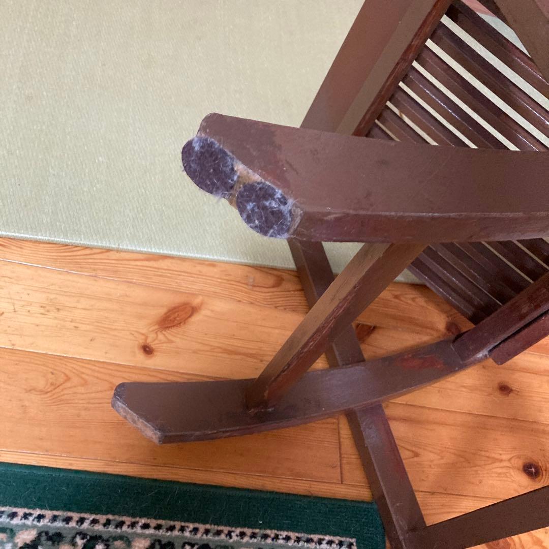 さゆり、折りたたみウッドチェアー