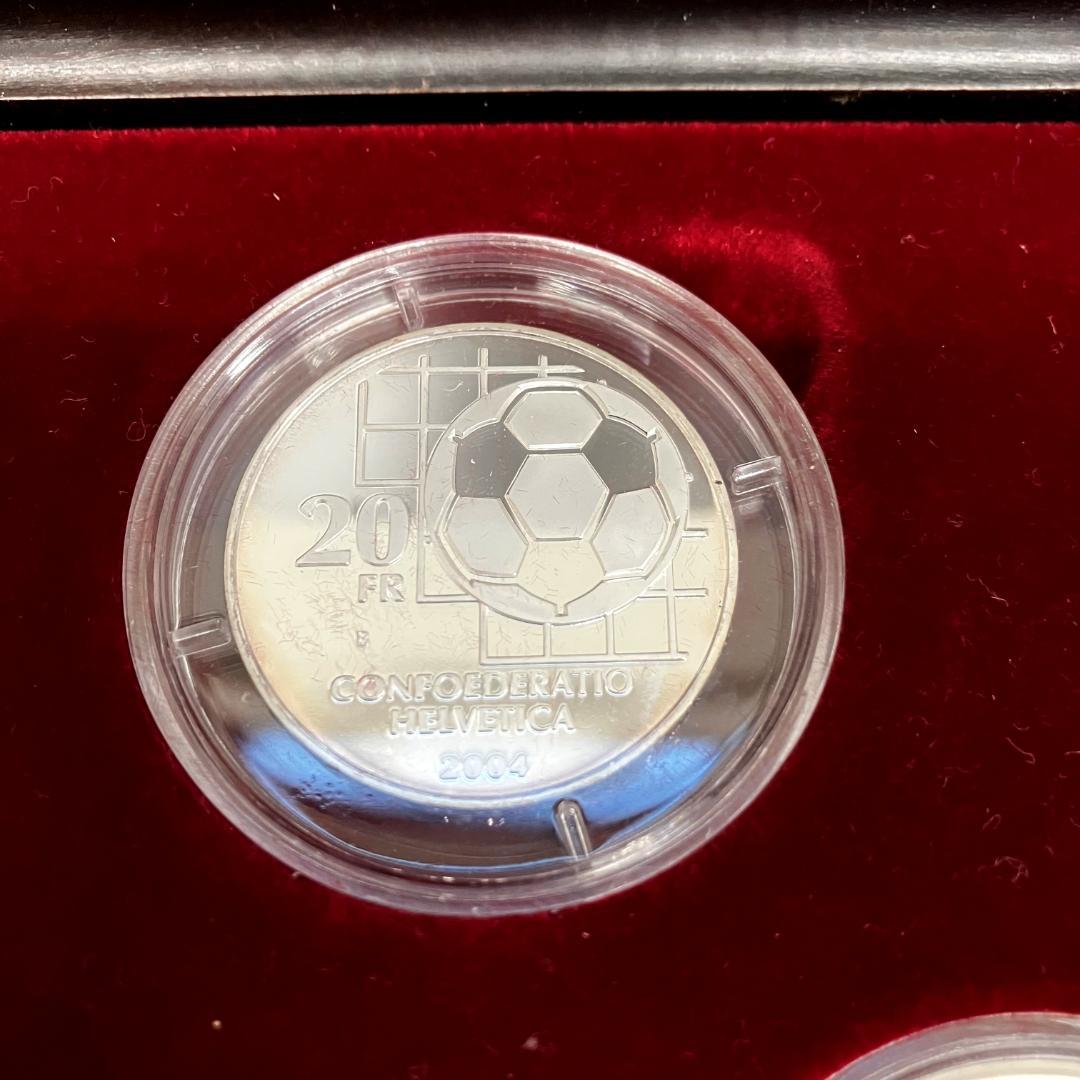 FIFA100周年記念銀貨 プルーフ銀貨　4枚セット 2004年　ワールドカップ