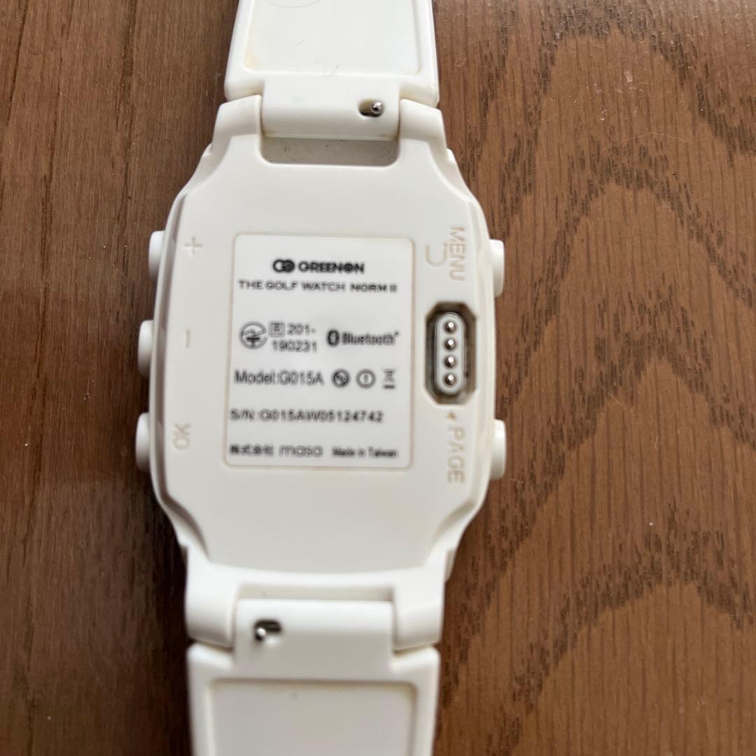 【美品】ゴルフウォッチ NORM II ホワイト