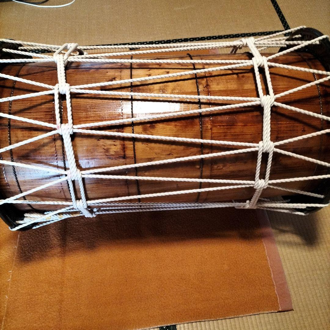 2尺長桶胴太鼓　時代物　中古品①