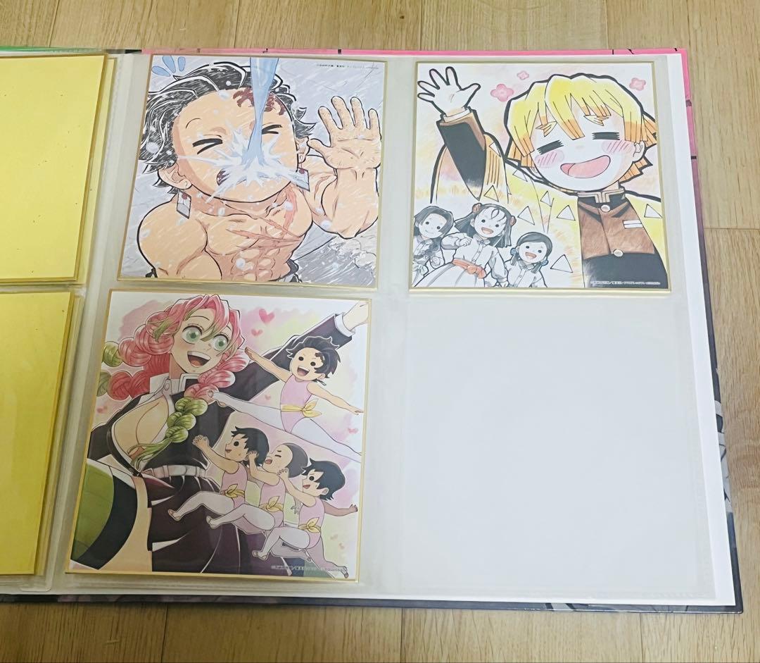 【限定品】鬼滅の刃 全集中展 複製色紙拾集帳　複製ミニ色紙11枚