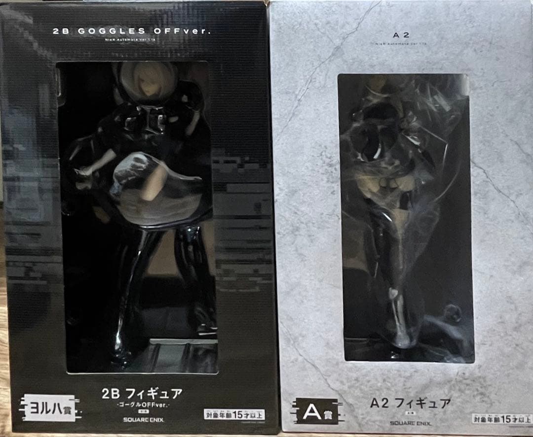Nier Automata 2B goggle off verと A2