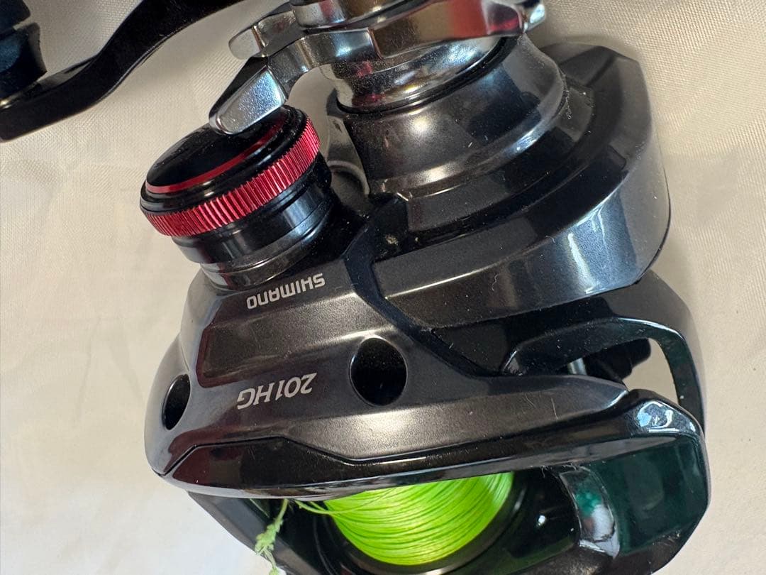 SHIMANO 201HG ベイトリール VARIALハンドル95付き