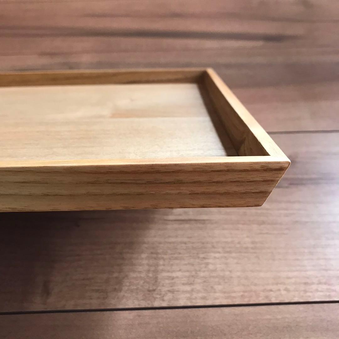 新品　木製トレー 15枚セット 木 トレイ お盆 お食事トレイ スタッキング