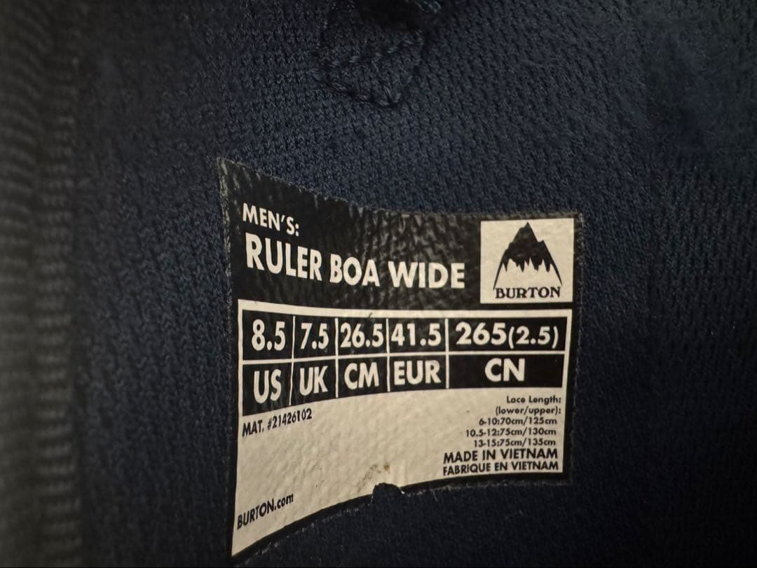 BURTON RULER BOA WIDE （バートン ルーラー ボア ワイド）