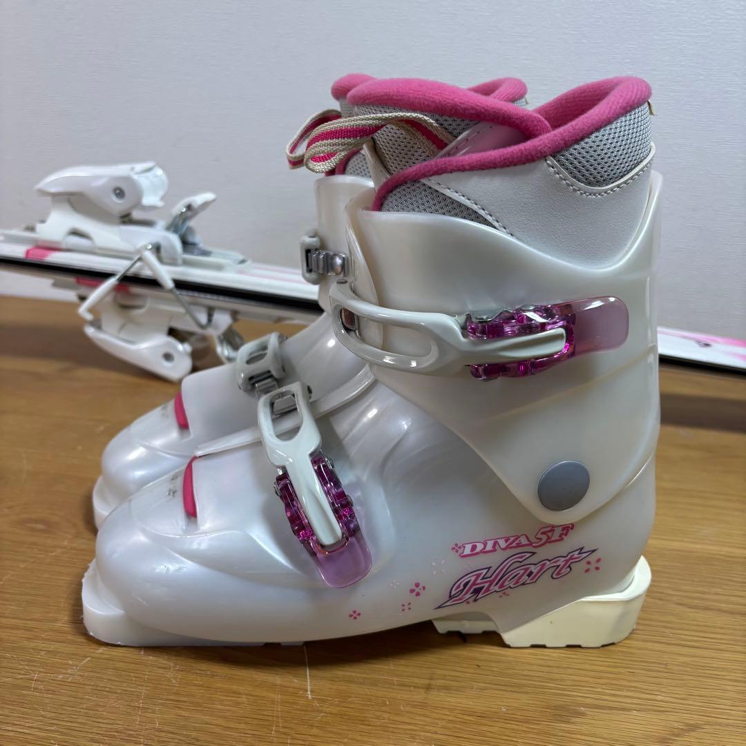 極美品　ジュニア　子供　女の子　スキー板セットHEAD hart 24cm